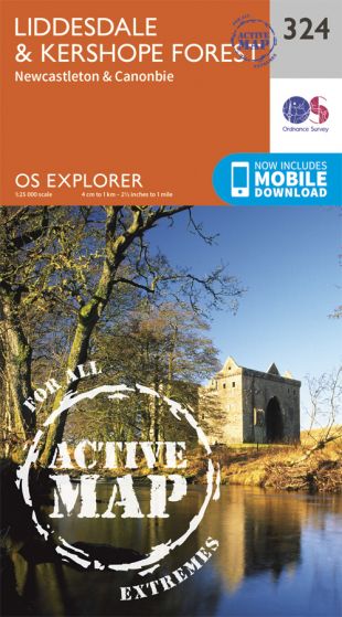 OS Explorer Active - 324 - Liddesdale & Kershope Forest
