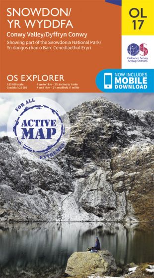 OS Explorer Active - 17 - Snowdon & Conwy Valley