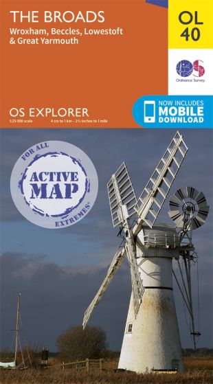 OS Explorer Active - 40 - The Broads