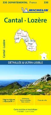 Michelin Local Map - 330-Cantal, Lozere