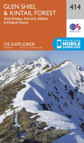 OS Explorer - 414 - Glan Shiel & Kintail Forest