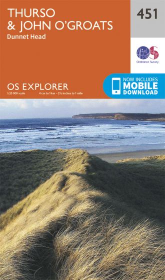 OS Explorer - 451 - Thurso & John O'Groats