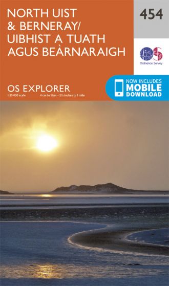 OS Explorer - 454 - North Uist & Berneray