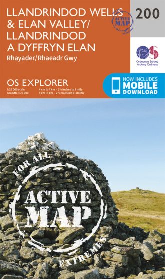 OS Explorer Active - 200 - Llandrindod Wells & Elan Valley
