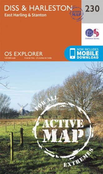 OS Explorer Active - 230 - Diss & Harleston