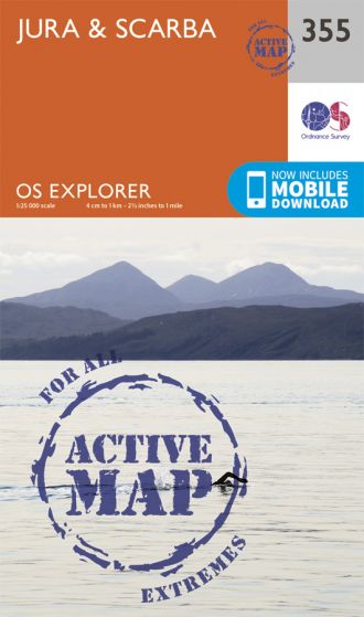 OS Explorer Active - 355 - Jura & Scarba