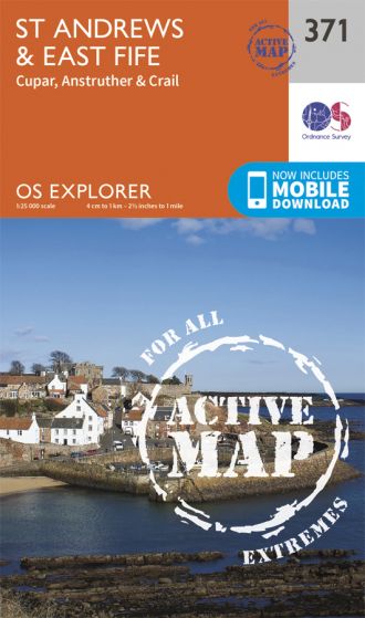 OS Explorer Active - 371 - St Andrews & East Fife