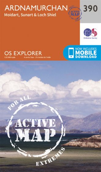 OS Explorer Active - 390 - Ardnamurchan