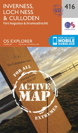 OS Explorer Active - 416 - Inverness, Loch Ness & Culloden