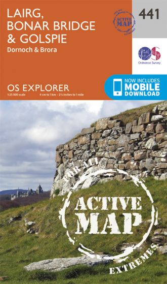 OS Explorer Active - 441 - Lairg, Bonar Bridge & Golspie
