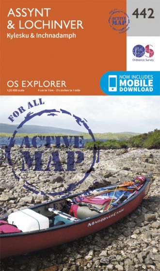 OS Explorer Active - 442 - Assynt & Lochinver