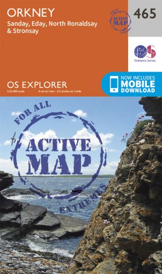 OS Explorer Active - 465 - Orkney - Sanday, Eday