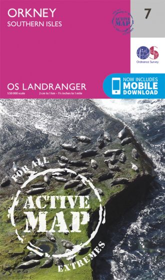 OS Landranger Active - 7 - Orkney – Southern Isles