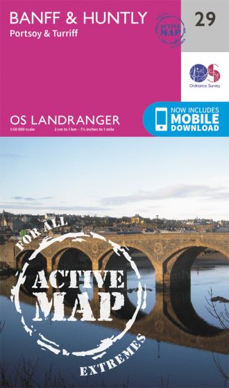 OS Landranger Active - 29 - Banff & Huntly, Portsoy & Turriff