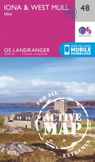 OS Landranger Active - 48 - Iona & West Mull, Ulva