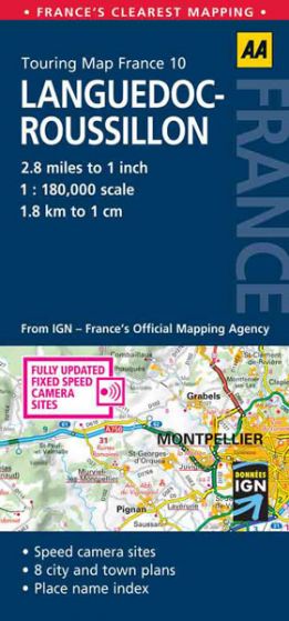 AA - Touring Map France - Languedoc-Roussillon