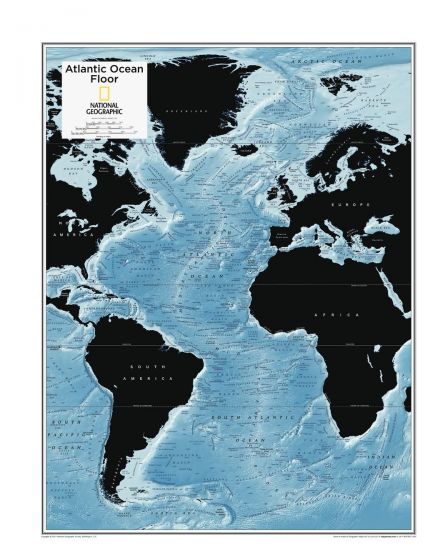Atlantic Ocean Floor - Atlas of the World