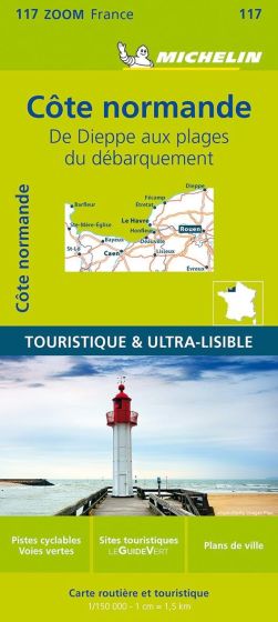 Michelin Zoom Map - 117-Normandy Coast