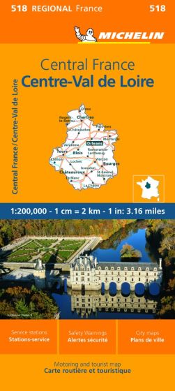 Michelin Regional Map - 518-Centre