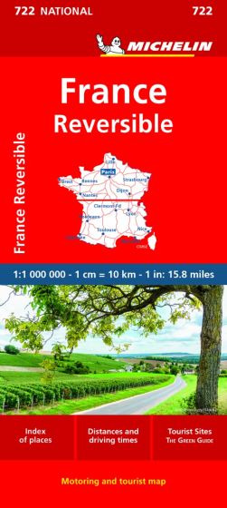 Michelin National Map - 722-France (Reversible)