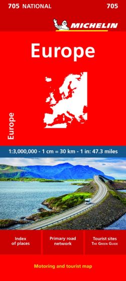 Michelin National Map - 705-Europe